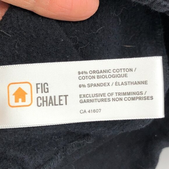 Fig chalet Black Blazer style Cardigan w/2 buttons pronounced lapels + pockets S - Picture 7 of 13